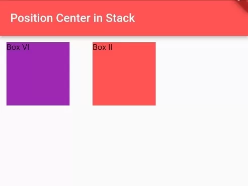 How to Position Widget in Stack Layout in Flutter