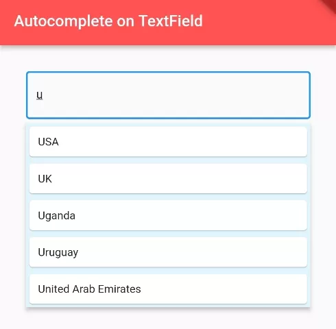 How to Add Autocomplete Suggestions on TextField in Flutter illustration