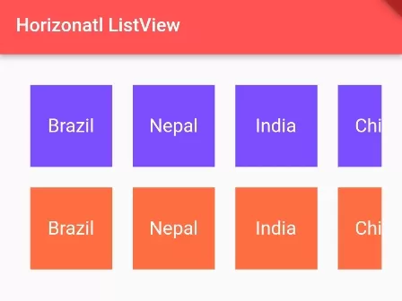 How to Create Horizontal ListView in Flutter