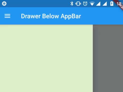 Flutter – How to Add Drawer Below App Bar and Set Menu Icon