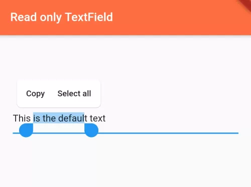 How to Make TextField Read Only in Flutter