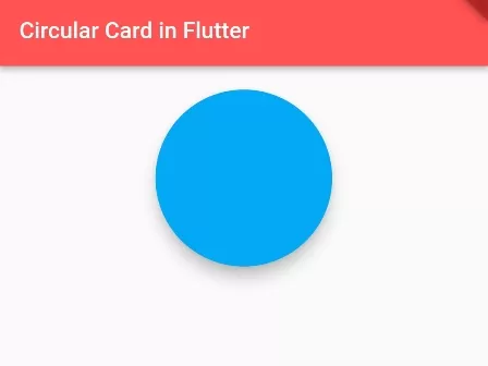 How to add Border Radius on Card in Flutter