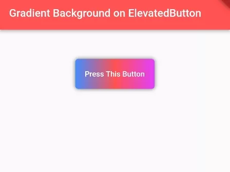 How to set Gradient Background on ElevetedButton in Flutter