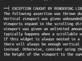 [Solved] Vertical viewport was given unbounded height Error