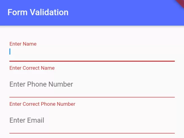 How to Validate TextField and TextFormField Values in Flutter Form