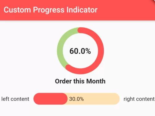 How to create Circular or Linear percentage Progress Bar